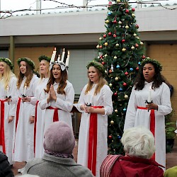 Idag hade vi besök av Österåkers Lucia!